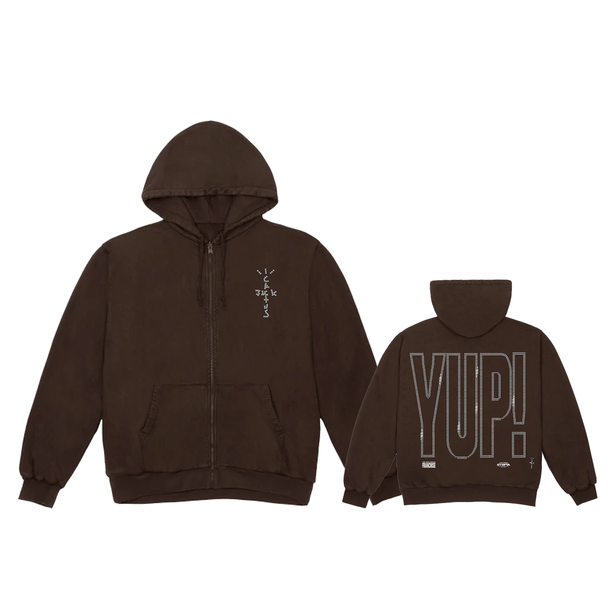 Travis Scott YUP! Hoodie Brown (FW20) BROWN sneaker – authenticated on KLEKT
