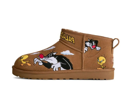 UGG x Palace x Looney Tunes Classic Ultra Mini Boot 'Tweety Brown' (2025) – authenticated on KLEKT