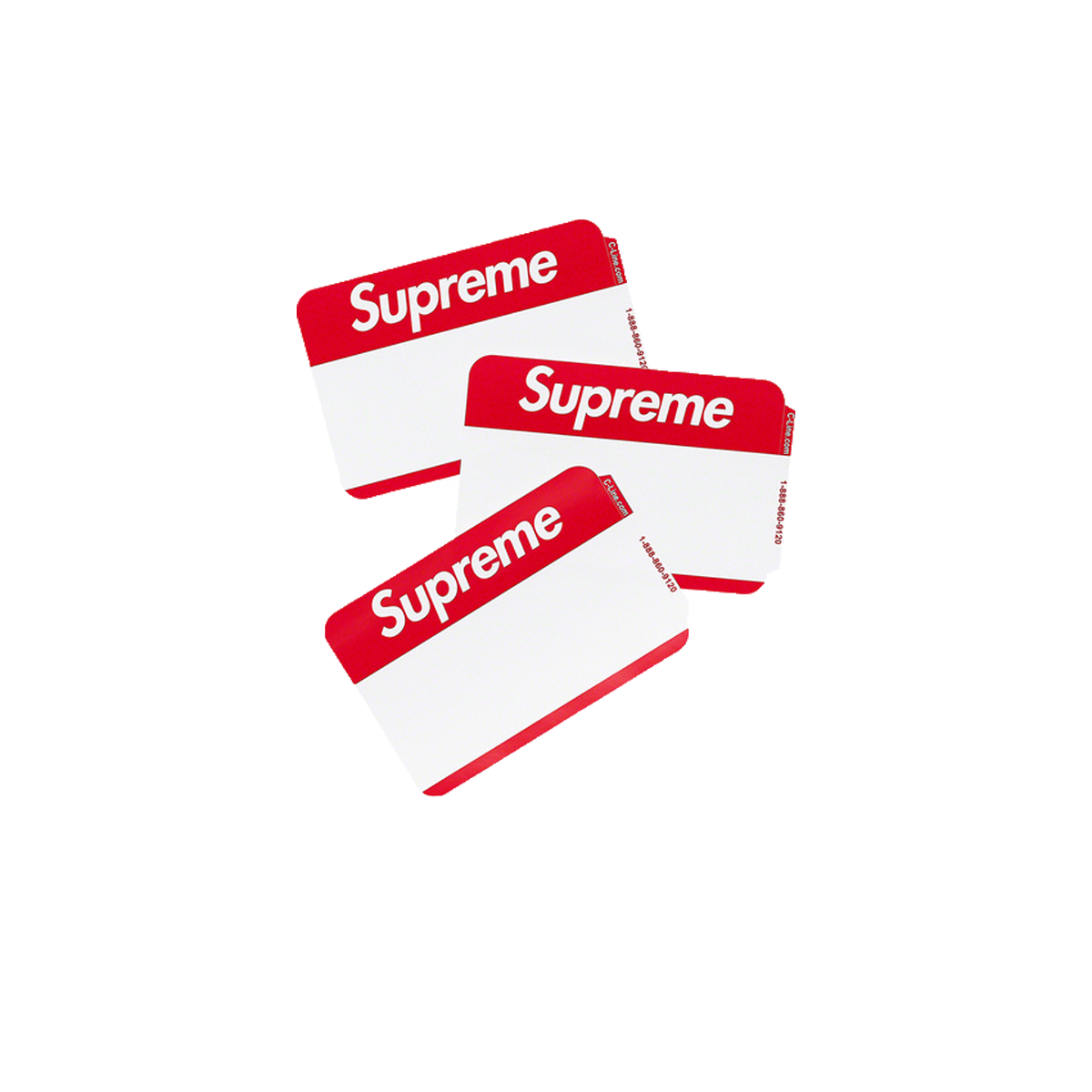 Supreme Name Badge Stickers (Pack of 100) Red (FW20) sneaker – authenticated on KLEKT