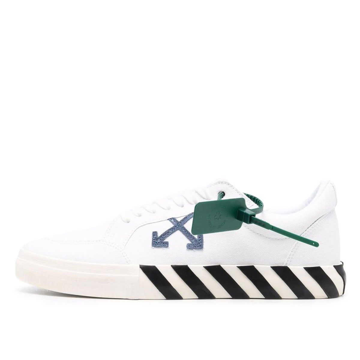 Off White Vulc Low Cotton White White Blue Grey sneaker – authenticated on KLEKT