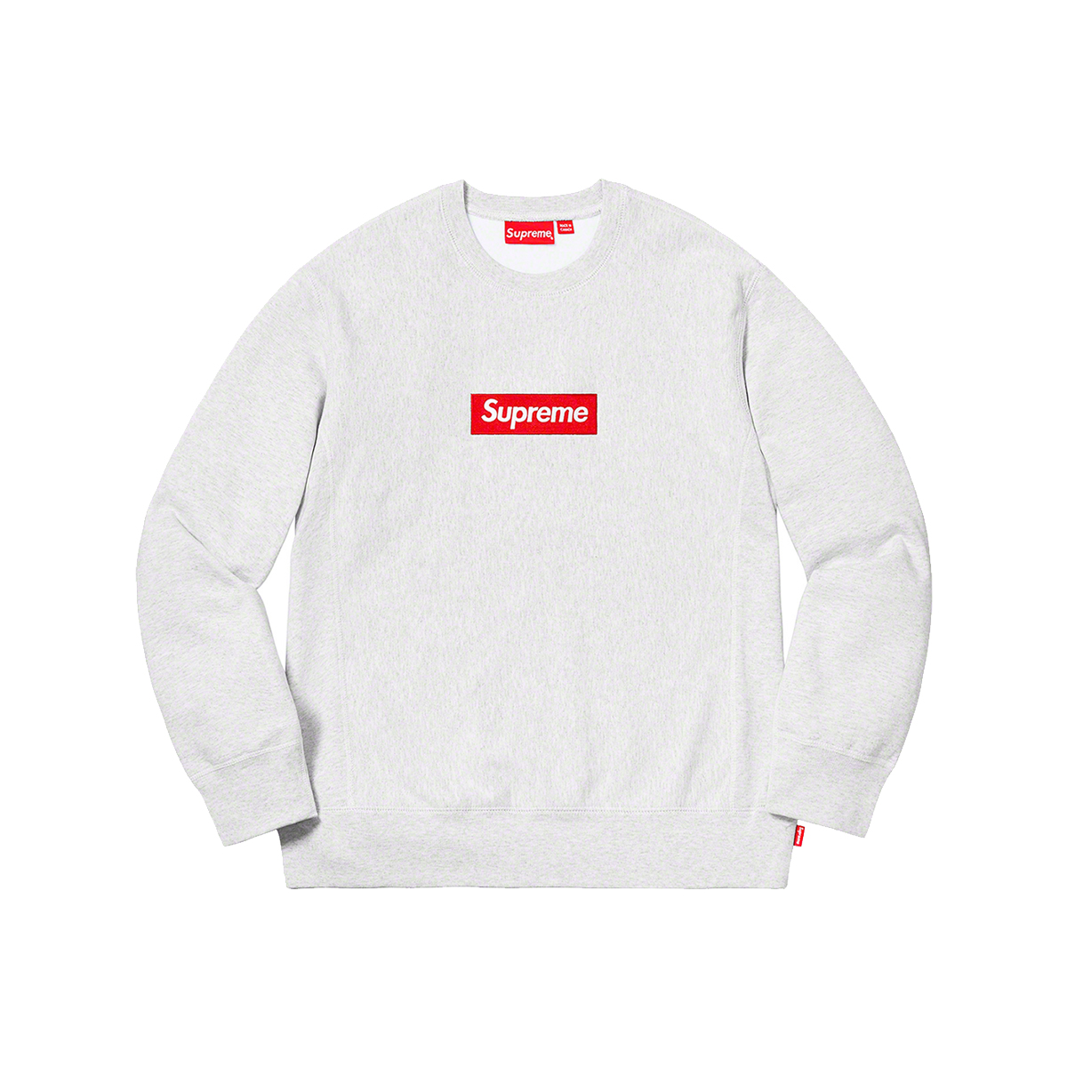 Supreme Box Logo Crewneck Sweatshirt Ash Grey (FW18) sneaker – authenticated on KLEKT