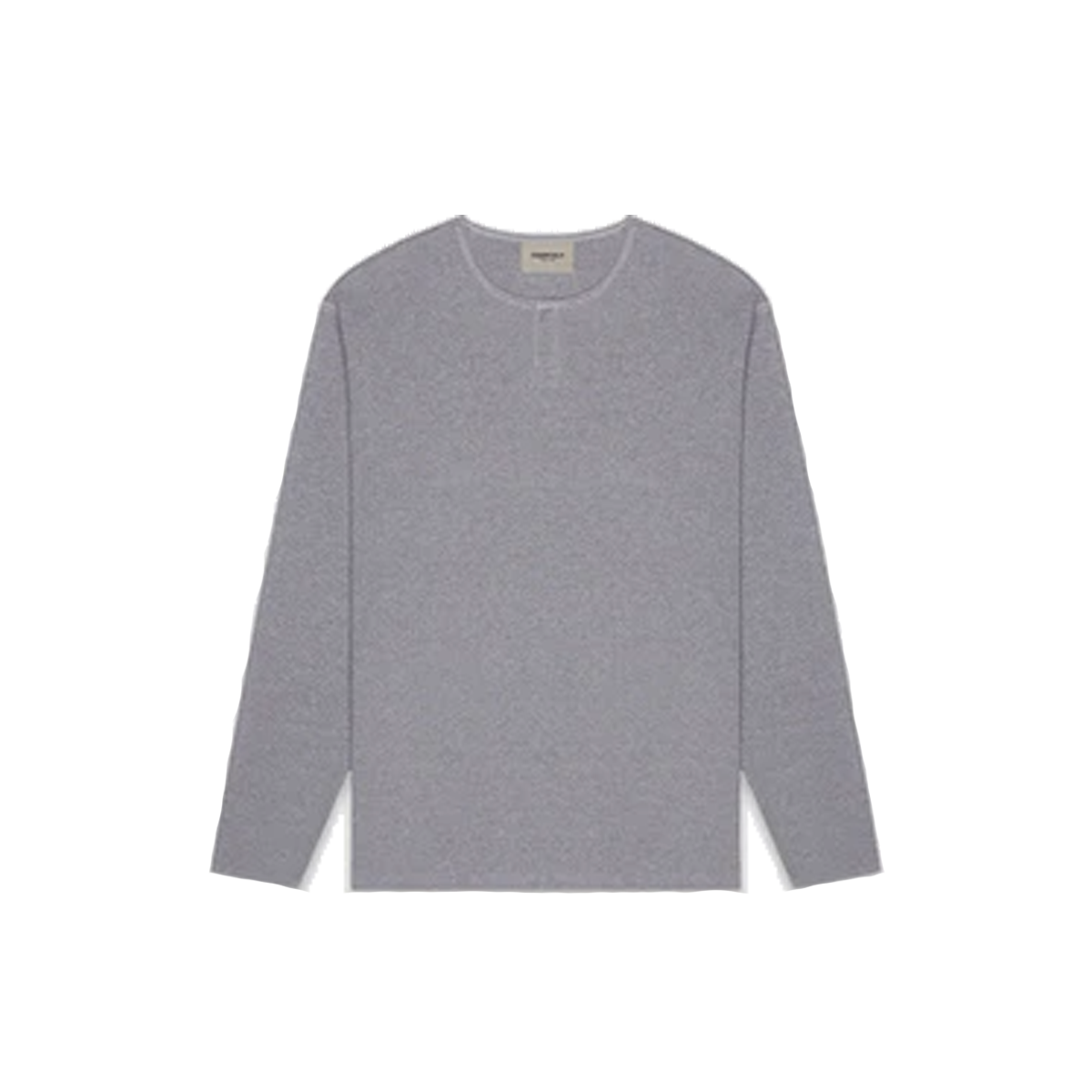 Fear Of God ESSENTIALS Thermal Longsleeve Henley T-Shirt Heather Grey (FW20) HEATHER GREY sneaker – authenticated on KLEKT