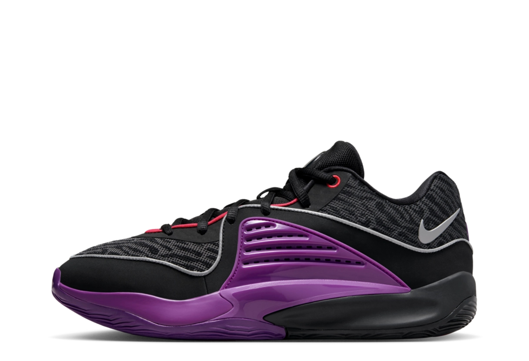 Nike KD16 'Pathway Royalties' (2023) Black/Vivid Purple/Bright Crimson/Metallic Silver sneaker – authenticated on KLEKT