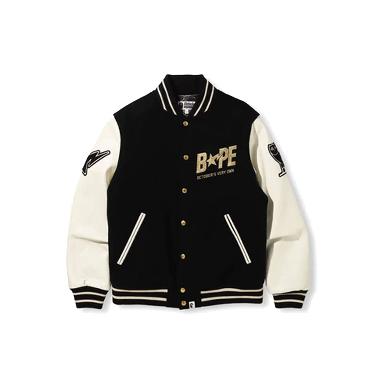 Bape x OVO Varsity Jacket Black (FW21) sneaker – authenticated on KLEKT