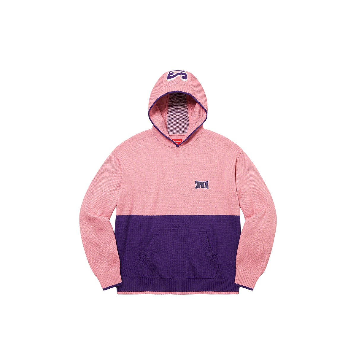 Supreme 2-Tone Hooded Sweater Pink (FW21) PINK sneaker – authenticated on KLEKT
