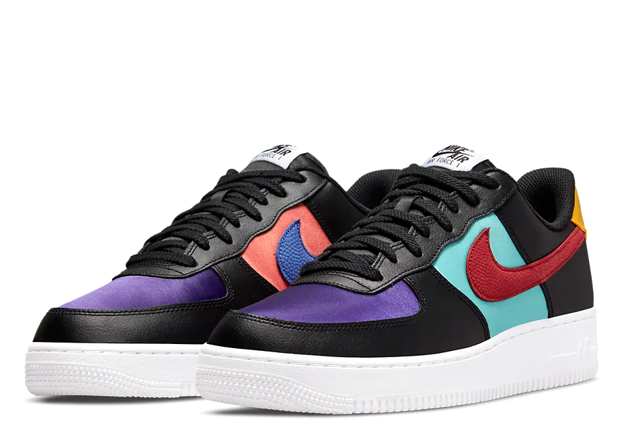 Nike Air Force 1 Low NBA WNBA (2022) BLACK/WASHED TEAL/COURT PURPLE/GYM RED sneaker – authenticated on KLEKT