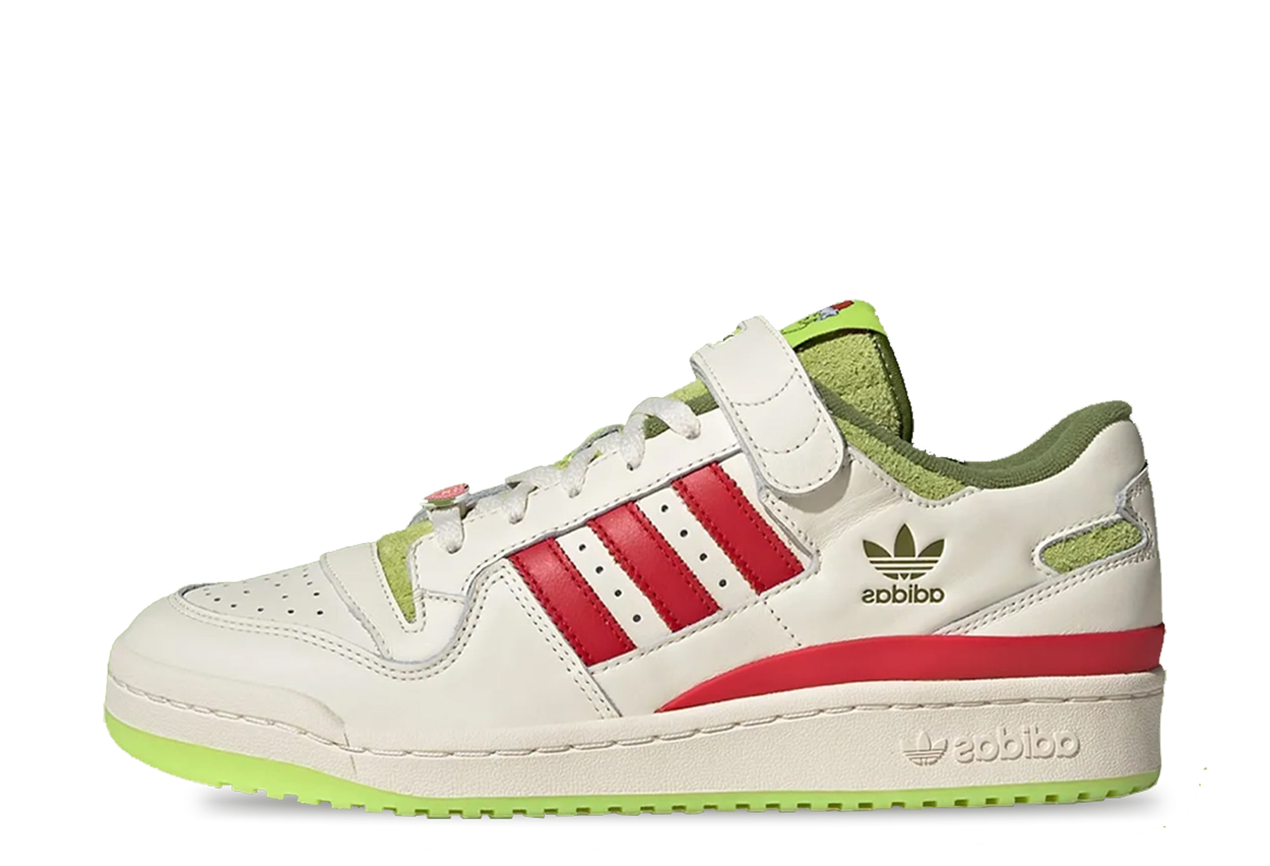 Adidas x The Grinch Forum Low 'Green' (2023) White/Green/Red sneaker – authenticated on KLEKT