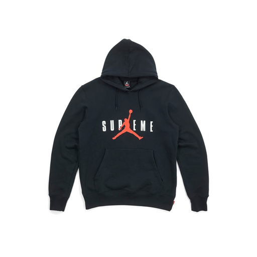 Air Jordan x Supreme Hooded Sweatshirt Black (FW15)