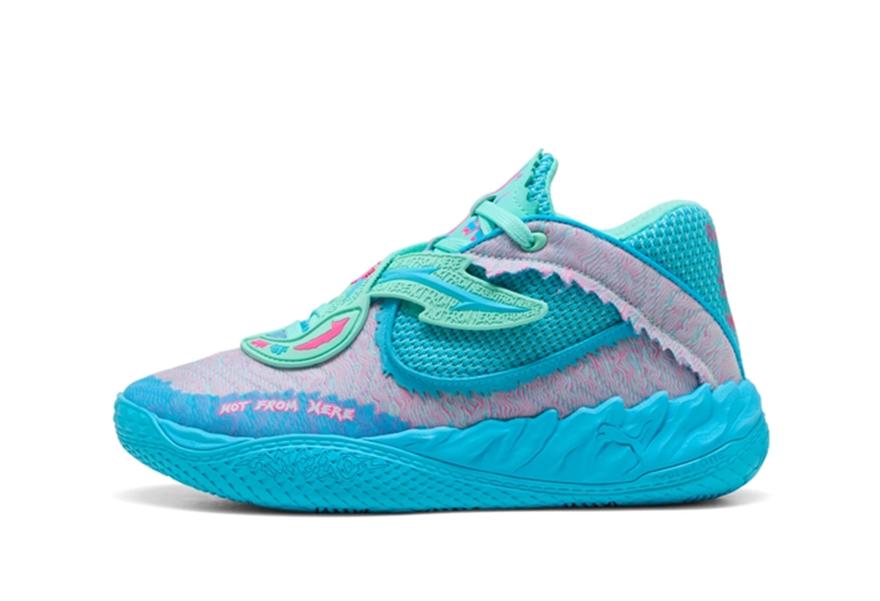 Puma x Rick and Morty MB.05 'Not From Here' (2025) Rickie Orange/Electric Peppermint sneaker – authenticated on KLEKT