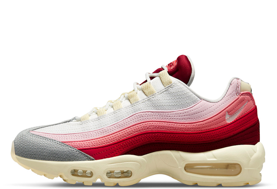 Nike Air Max 95 Anatomy Of Air Red White	(2022)  TEAM RED/SUMMIT WHITE/UNIVERSITY RED sneaker – authenticated on KLEKT