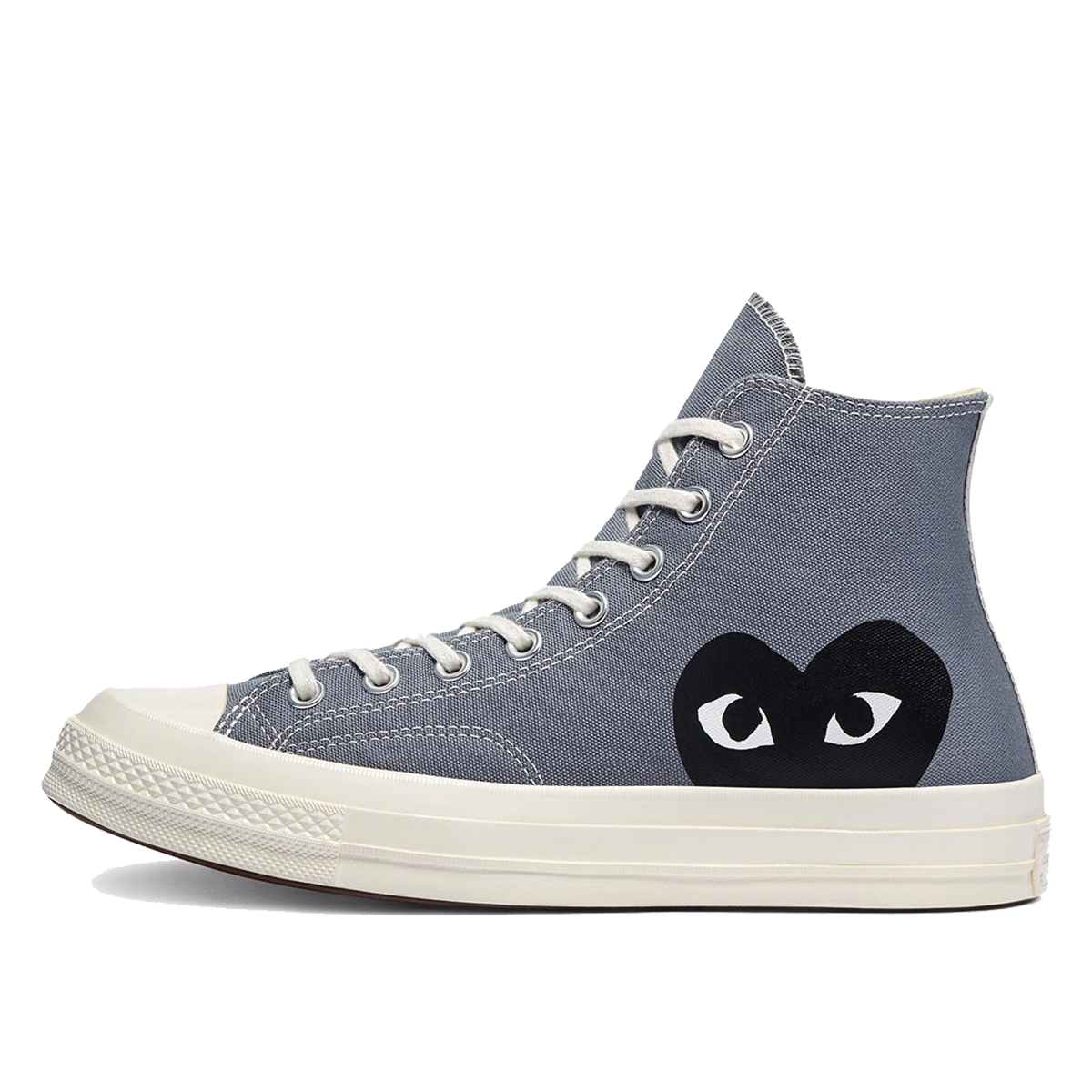 Converse x COMME des GARÇONS PLAY Chuck 70 Steel Grey (2021) EGRET/STEEL GREY/BLACK sneaker – authenticated on KLEKT