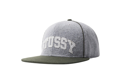 Stussy Melton Piped Arch Cap Heather Grey (FW21)