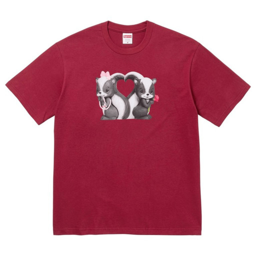 Supreme Skunk Tee 'Cardinal' (2026) – authenticated on KLEKT