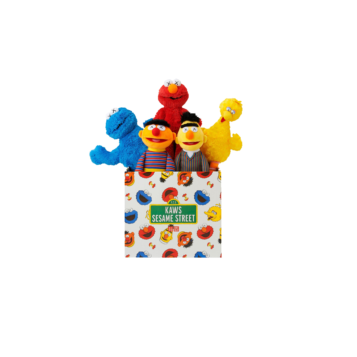 Kaws x Uniqlo Sesame Street Plush Toy Set (Set of 5) (FW18) sneaker – authenticated on KLEKT