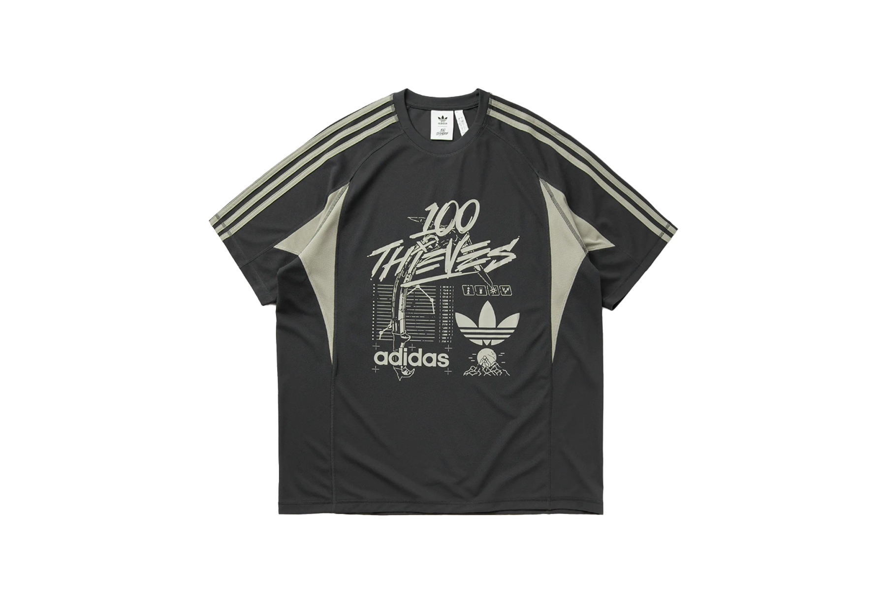Adidas x 100 Thieves Tee 'Carbon' (2025) CARBON sneaker – authenticated on KLEKT