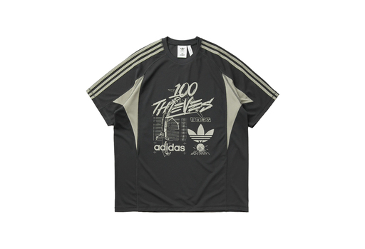 Adidas x 100 Thieves Tee 'Carbon' (2025)