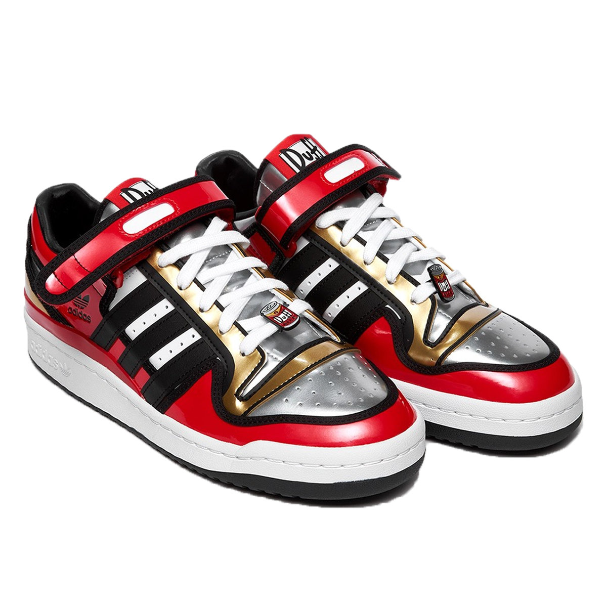 Adidas x The Simpsons Forum 84 Low Duff Beer (2021) SILVER METALLIC/SCARLET/CORE BLACK/GOLD METALLIC/FOOTWEAR WHITE sneaker – authenticated on KLEKT