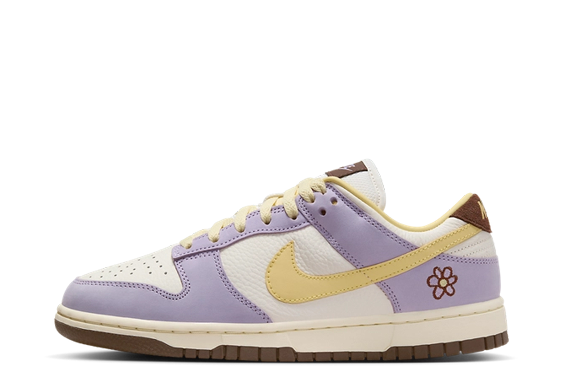 Nike Dunk Low PRM WMNS 'Lilac Bloom' (2024) Lilac Bloom/Soft Yellow/Sail/Baroque Brown sneaker – authenticated on KLEKT