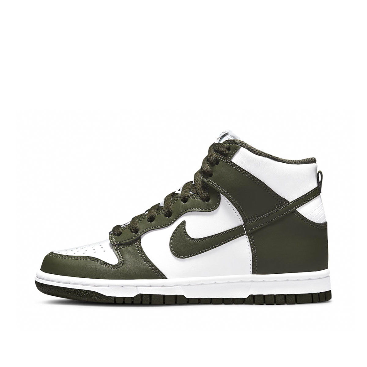 Nike Dunk High Olive Green (GS) (2021) Olive Green/White sneaker – authenticated on KLEKT