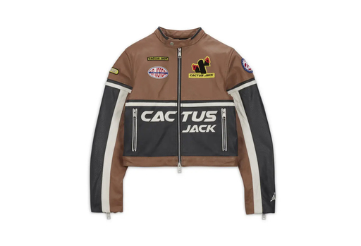 Air Jordan x Travis Scott Leather Jacket 'Archaeo Brown' (SS23)