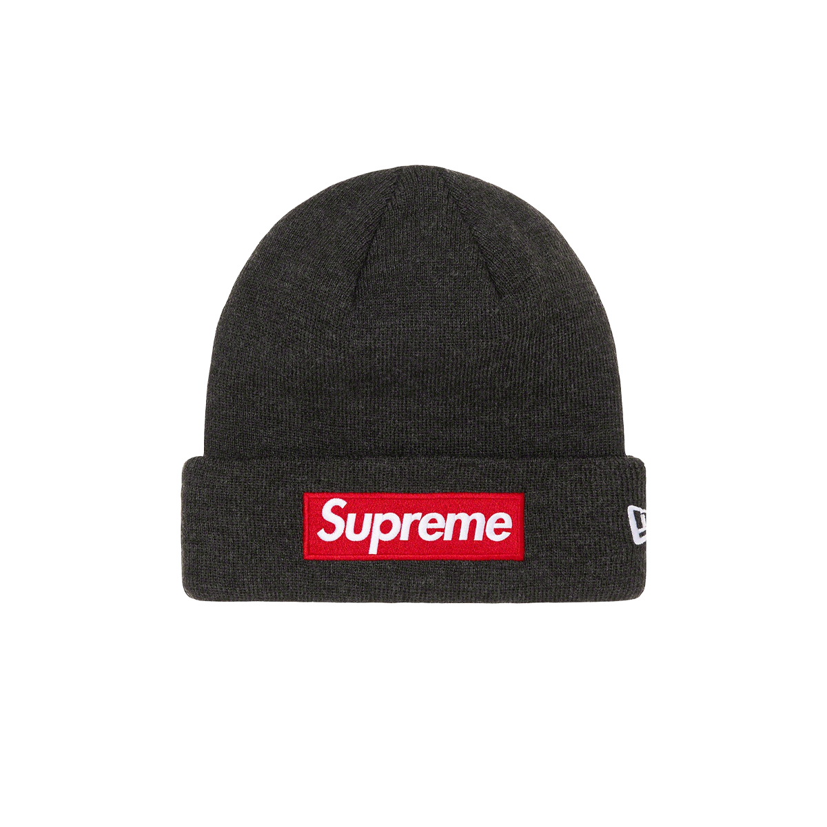 Supreme New Era Box Logo Beanie Charcoal (FW21) CHARCOAL sneaker – authenticated on KLEKT