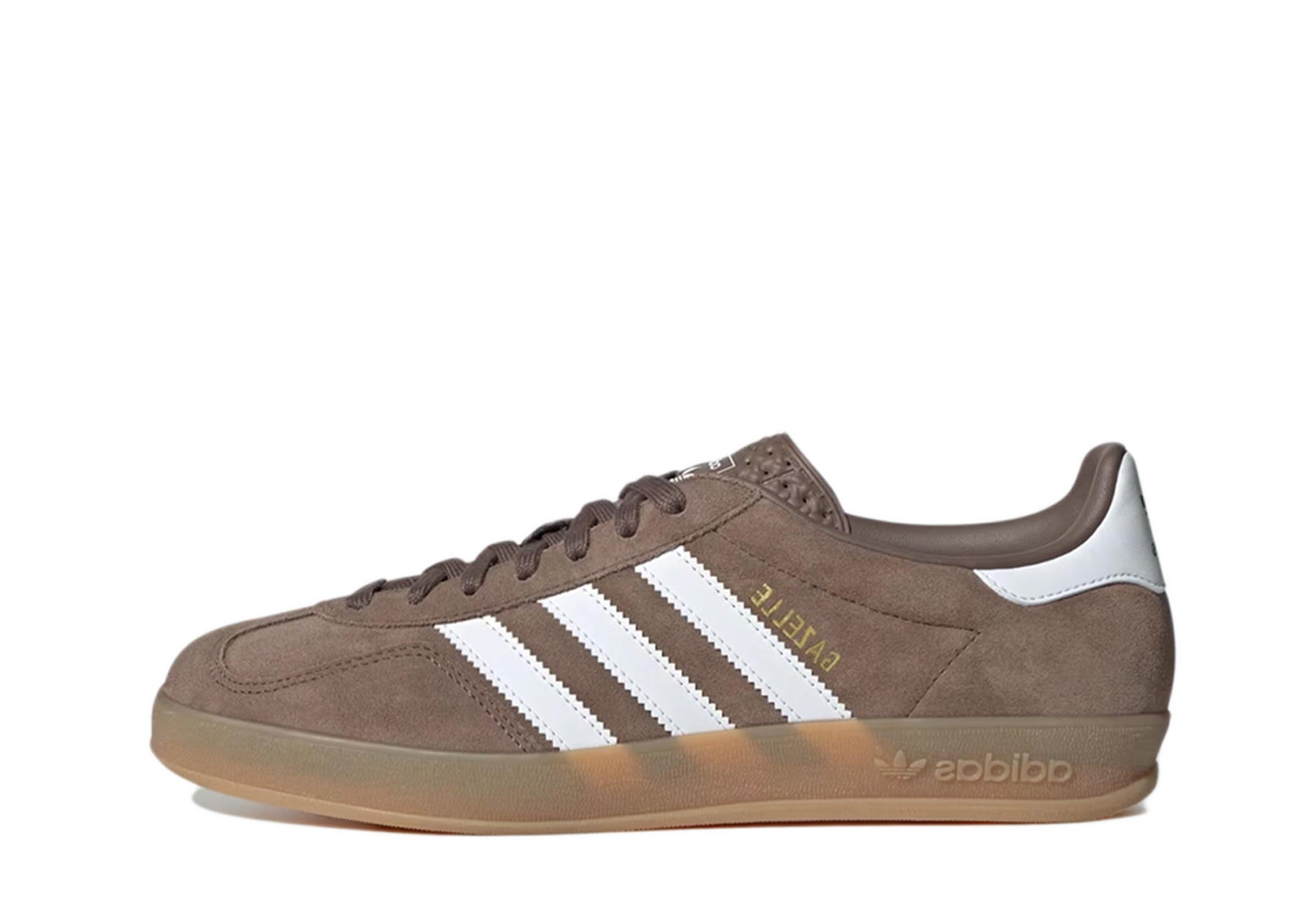 Adidas Gazelle Indoor 'Earth Strata' (2025) Earth Strata/Cloud White/Gold Metallic sneaker – authenticated on KLEKT