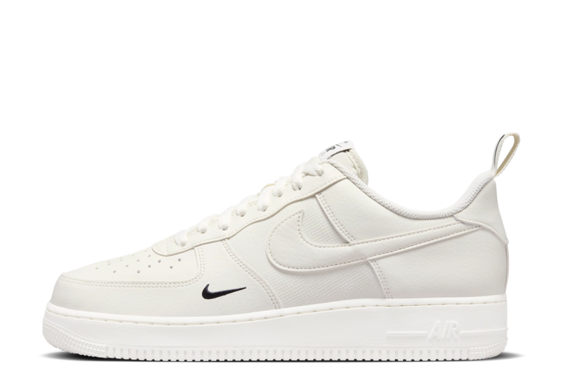 Nike Air Force 1 '07 'Black Mini Swoosh' (2024) Sail/Black/Sail sneaker – authenticated on KLEKT