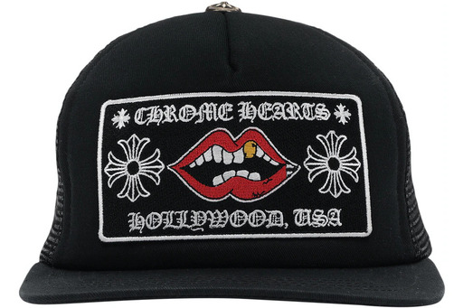 Chrome Hearts Chomper Hollywood Trucker Hat Black