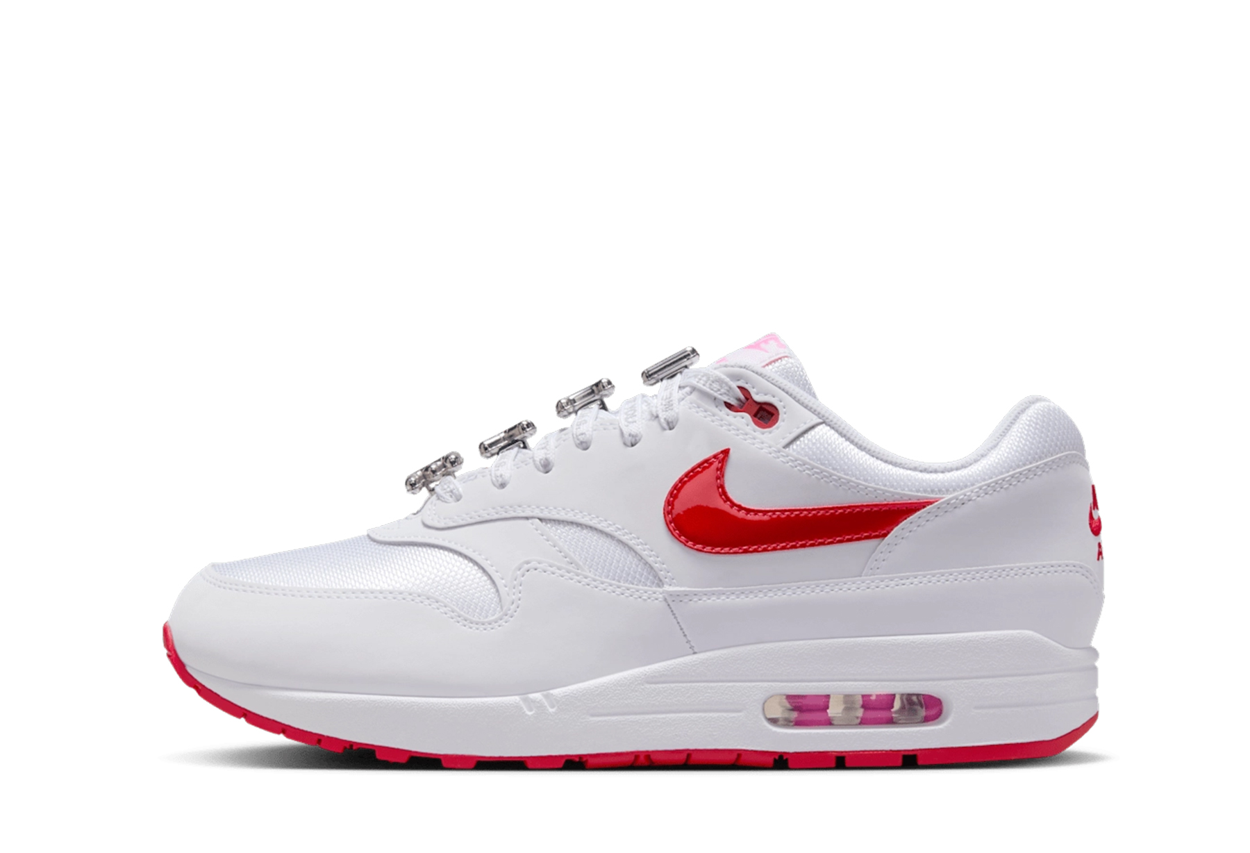 Nike Air Max 1 'Valentine’s Day' (2025) White/University Red sneaker – authenticated on KLEKT