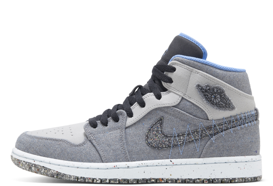 Air Jordan 1 Mid Crater Grey Black (2022) UNIVERSITY BLUE/GREY/BLACK sneaker – authenticated on KLEKT
