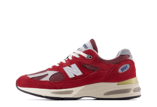 New Balance 991v2 Made in UK Vintage Sports Pack 'Karanda Red' (2026)