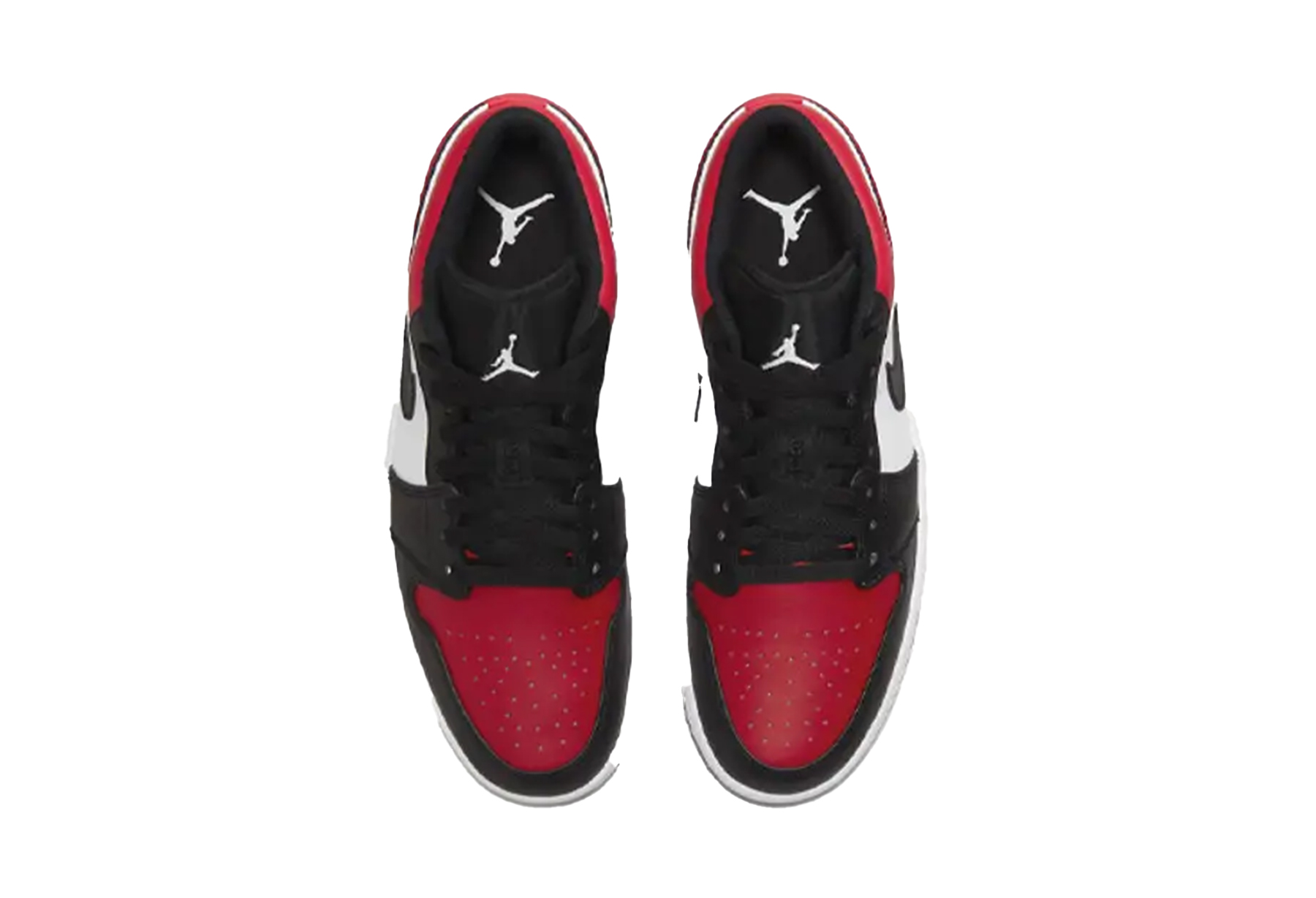 Air Jordan 1 Low 'Bred Toe' (2021) GYM RED/WHITE-BLACK sneaker – authenticated on KLEKT