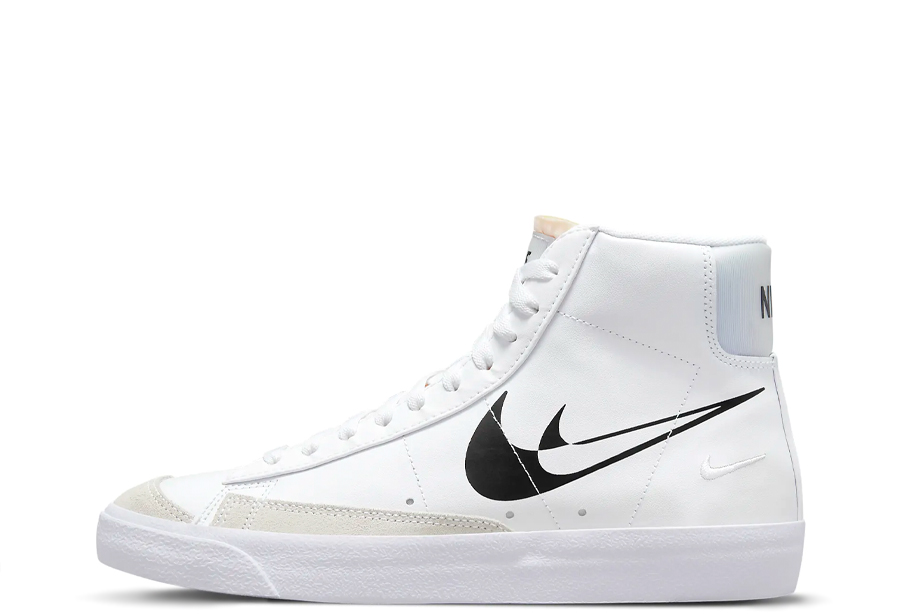 Nike Blazer Mid 77 WMNS Dual Swooshes White Black (2022) White/Black sneaker – authenticated on KLEKT