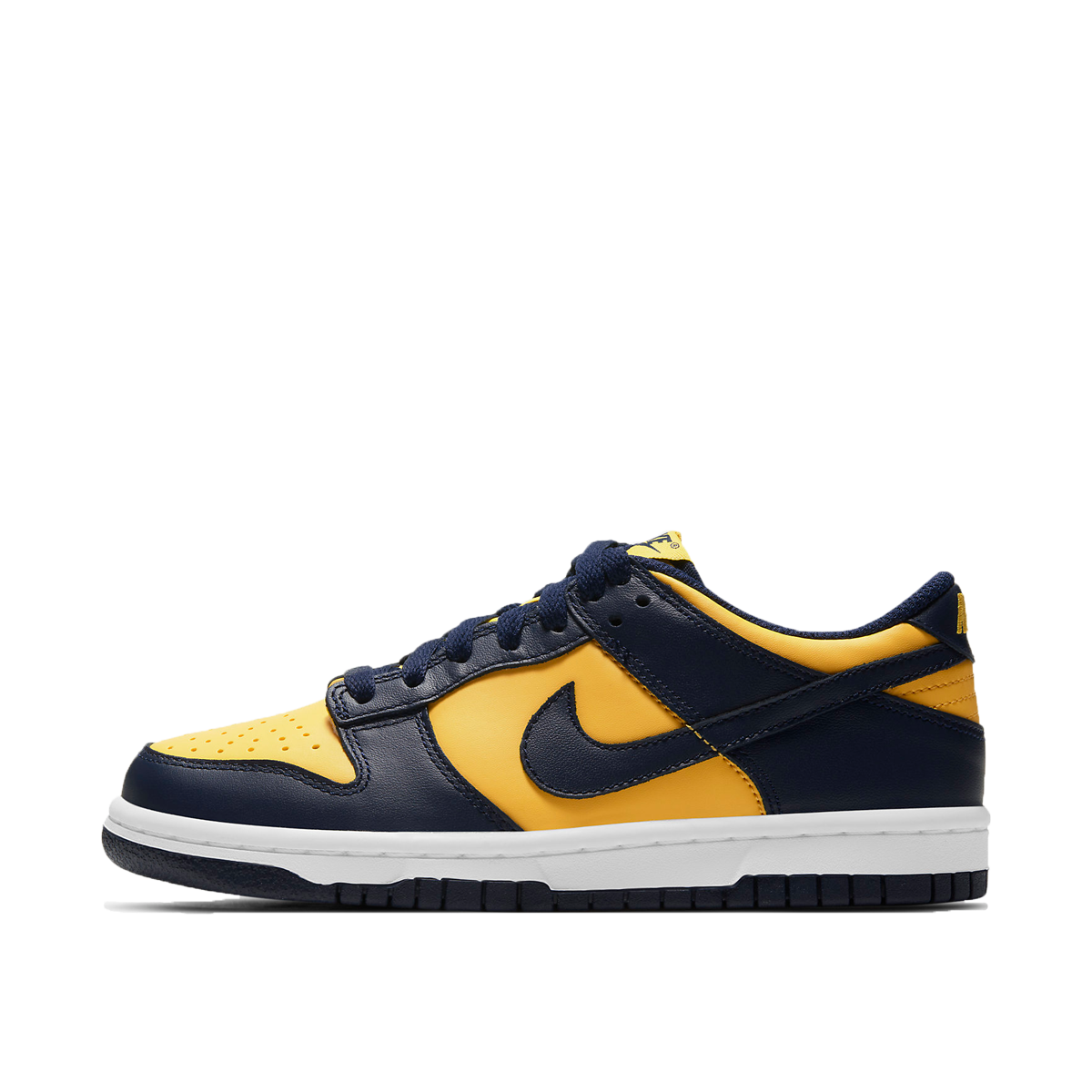 Nike Dunk Low Michigan (GS) (2021) VARISTY MAIZE/MIDNIGHT NAVY/WHITE sneaker – authenticated on KLEKT