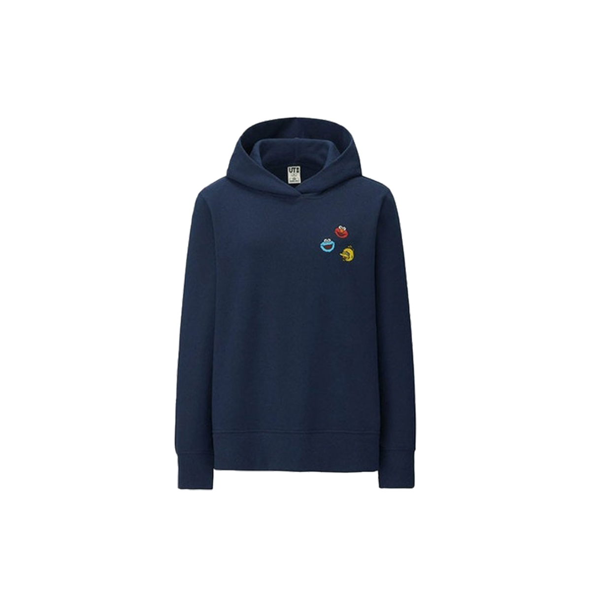 Kaws x Uniqlo x Sesame Street Elmo Cookie Monster Big Bird Heads Hoodie (Japanese Womens Sizing) Navy (FW18) NAVY sneaker – authenticated on KLEKT
