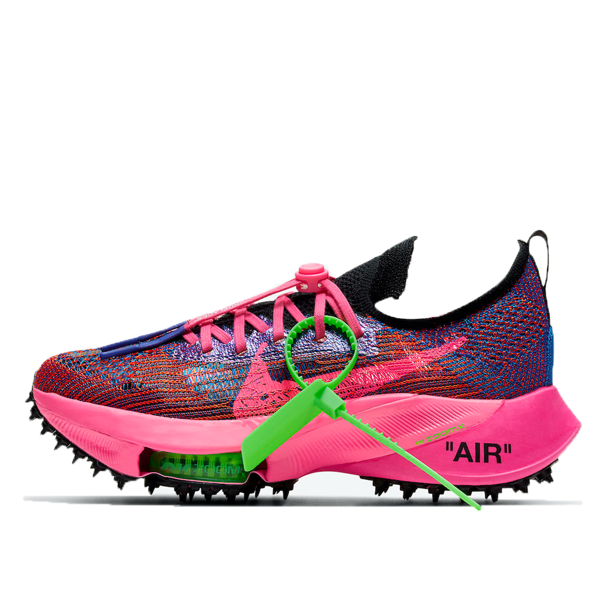 Nike x Off-White Air Zoom Tempo NEXT% Racer Blue Pink Glow (2021) RACER BLUE/PINK GLOW/BLACK/WHITE sneaker – authenticated on KLEKT
