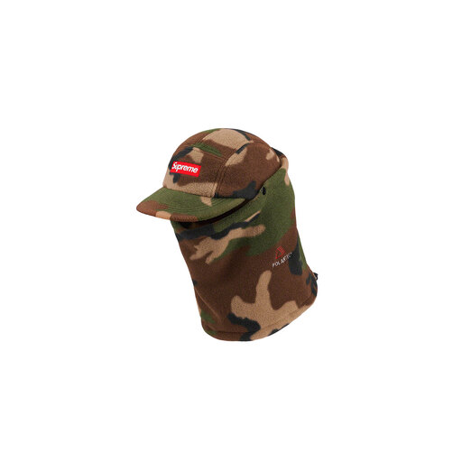 Supreme Polartec Facemask Camp Cap Woodland Camo (FW19)