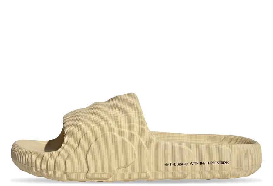 Adidas Adilette 22 Slides 'Cream' (2022) St Desert Sand / St Desert Sand / St Desert Sand sneaker – authenticated on KLEKT