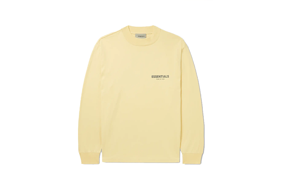 Fear Of God ESSENTIALS Appliquéd Logo-Print Cotton-Jersey T-Shirt Cream (FW21) CREAM sneaker – authenticated on KLEKT