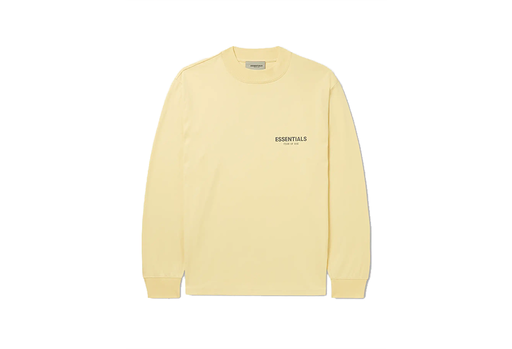 Fear Of God ESSENTIALS Appliquéd Logo-Print Cotton-Jersey T-Shirt Cream (FW21)