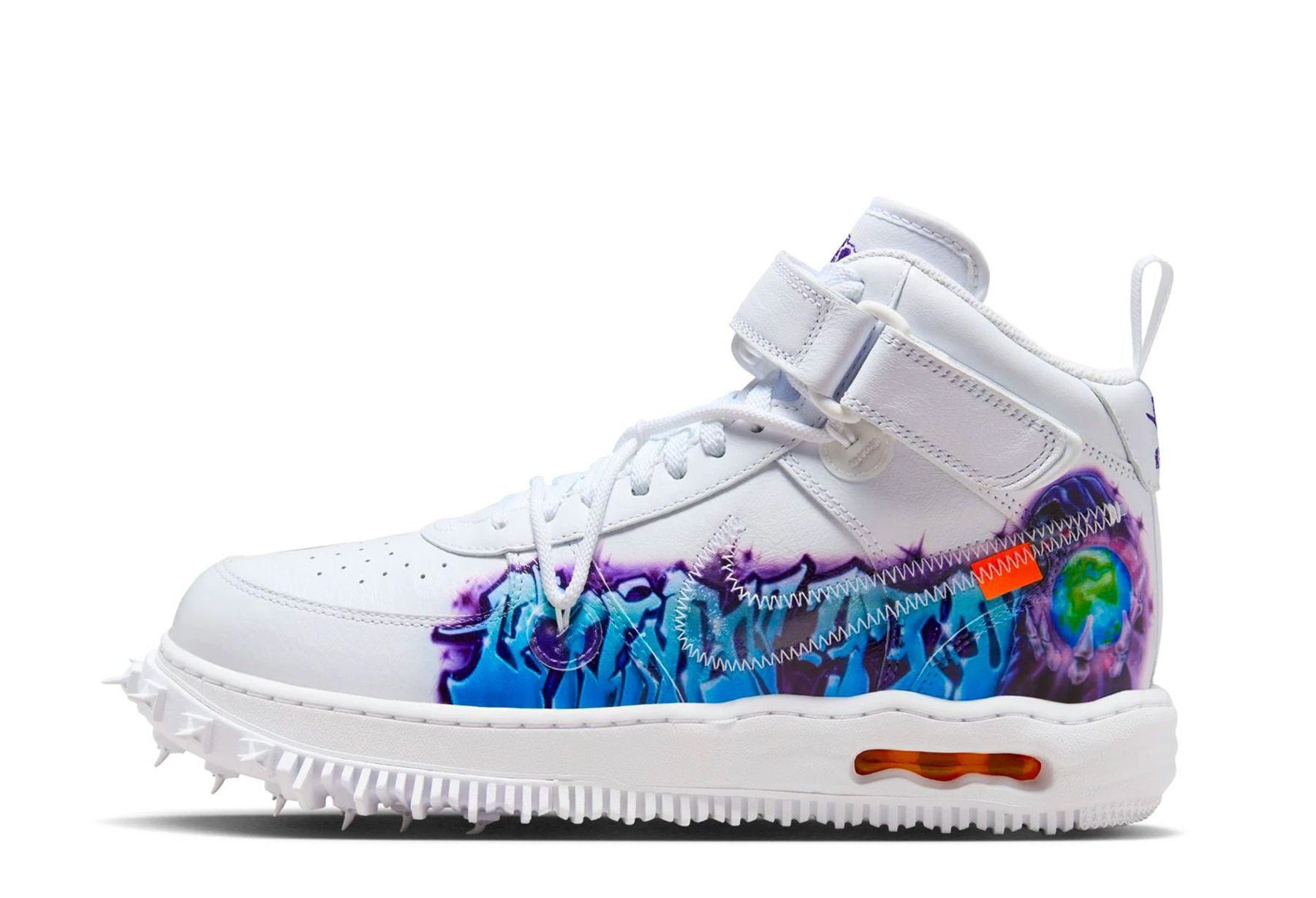 Nike x Off-White Air Force 1 Mid 'Graffiti' (2023) WHITE/MULTI sneaker – authenticated on KLEKT