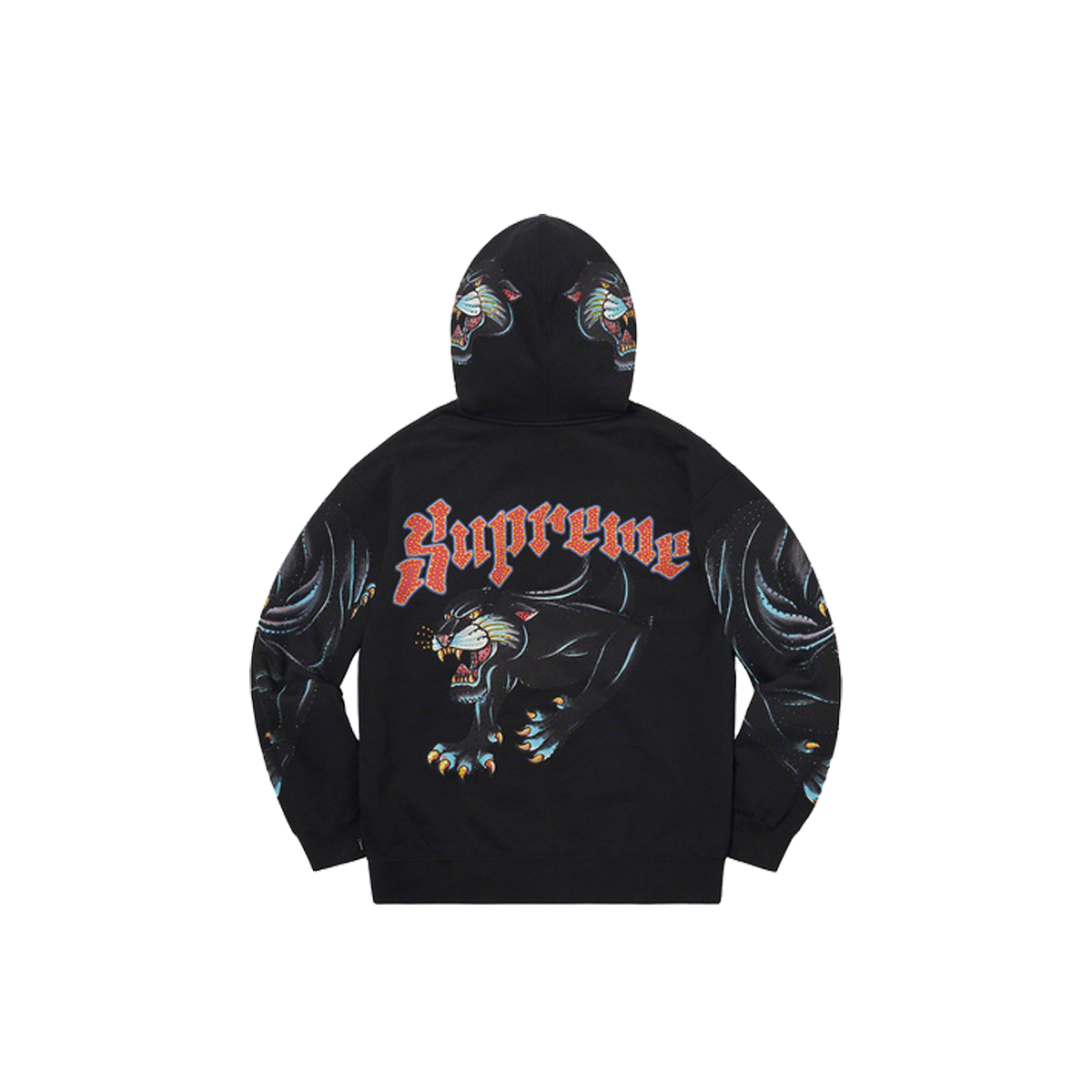 Supreme Panther Zip Up Hooded Sweatshirt Black (SS21) BLACK sneaker – authenticated on KLEKT