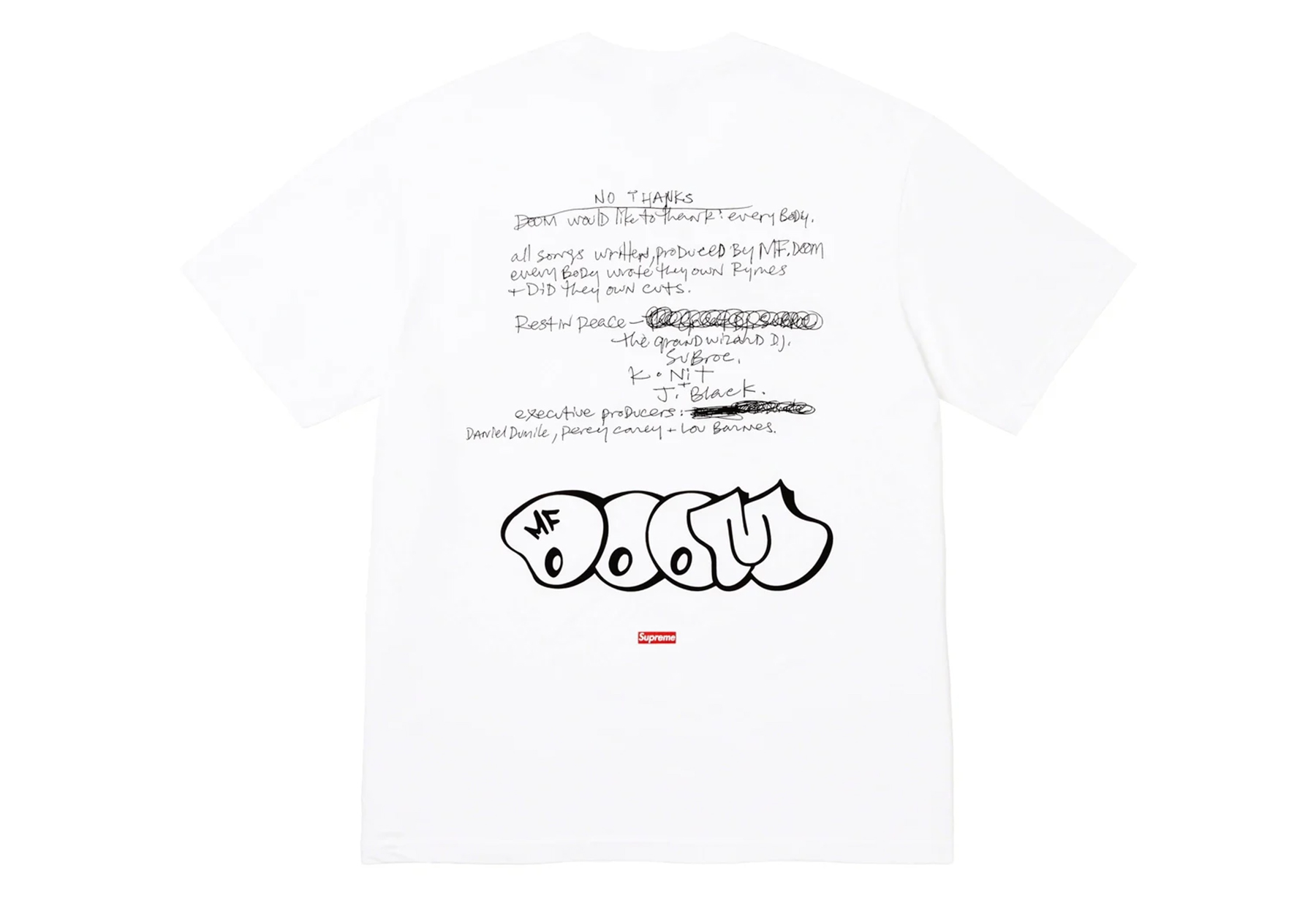 Supreme MF Doom Tee White (FW23) WHITE sneaker – authenticated on KLEKT