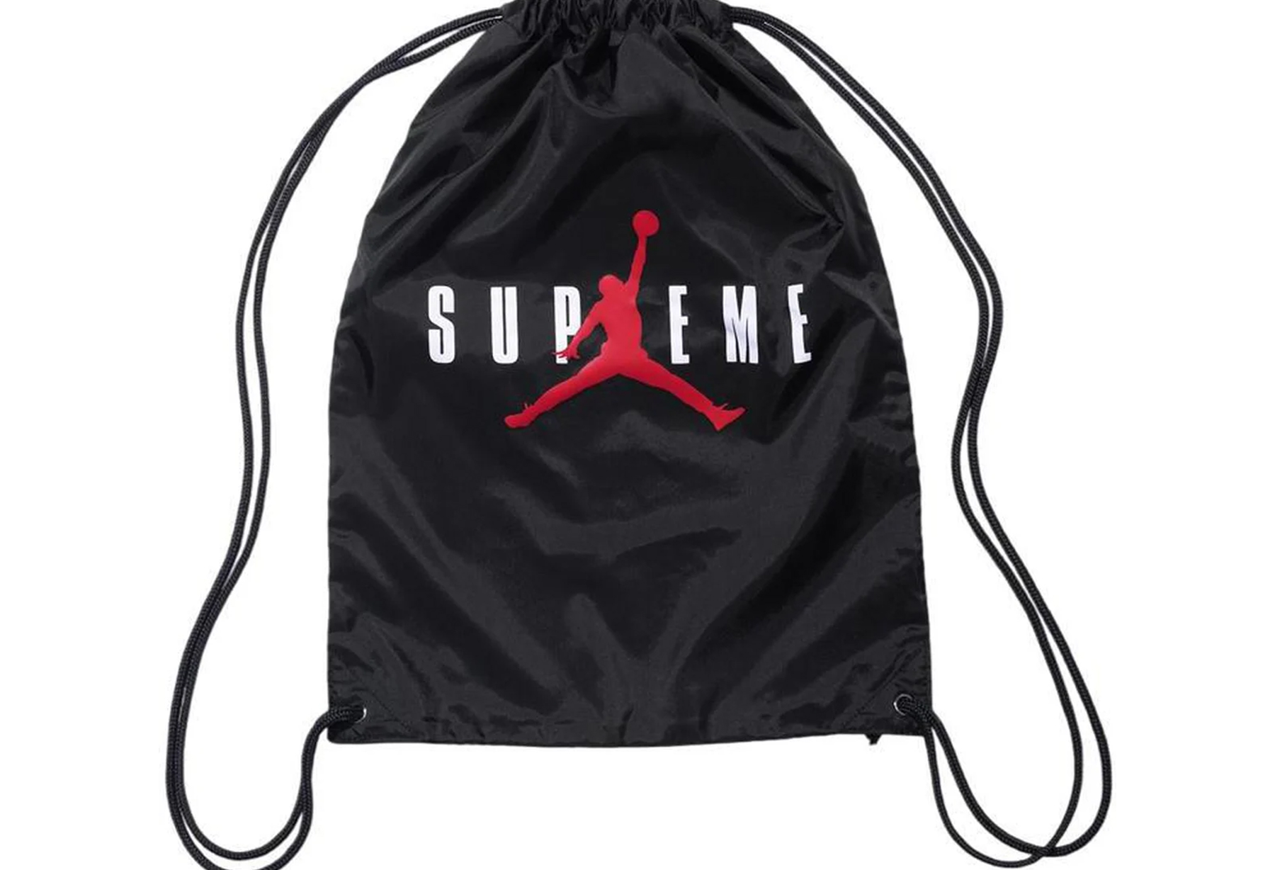 Supreme x Jordan Drawstring Bag (FW24) BLACK sneaker – authenticated on KLEKT