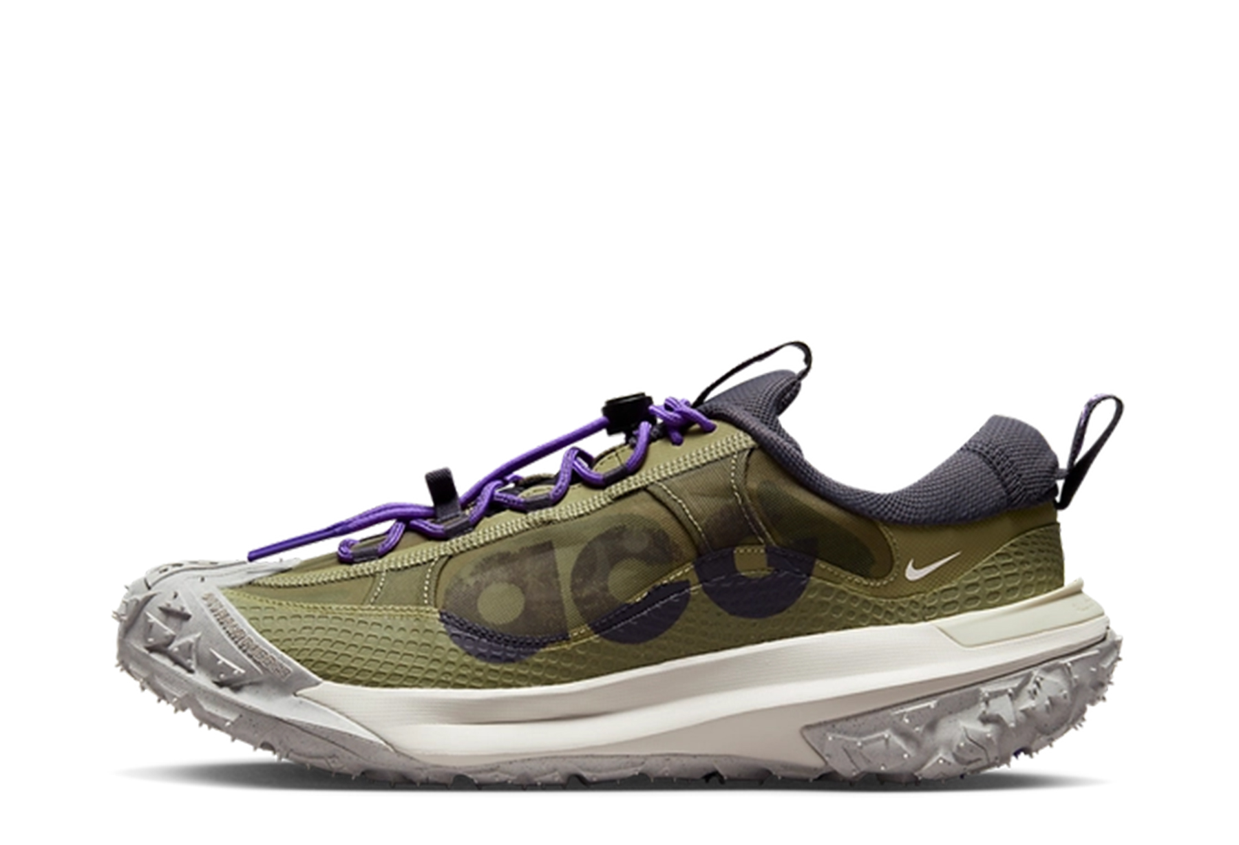 Nike ACG Mountain Fly 2 Low 'Neutral Olive' (2023) Neutral Olive/Mountain Grape sneaker – authenticated on KLEKT