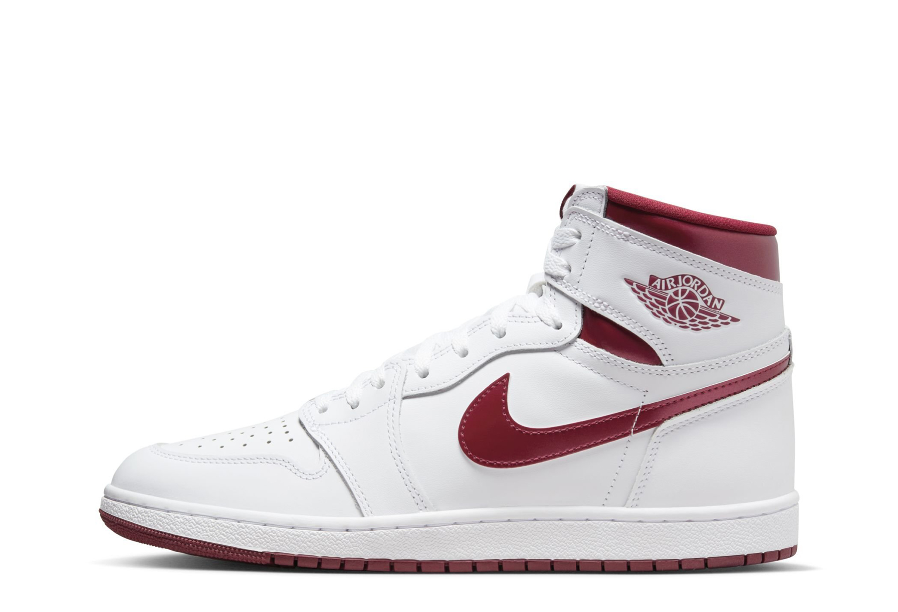 Air Jordan 1 High '85 'Metallic Burgundy' (2024) White/Team Red/White sneaker – authenticated on KLEKT