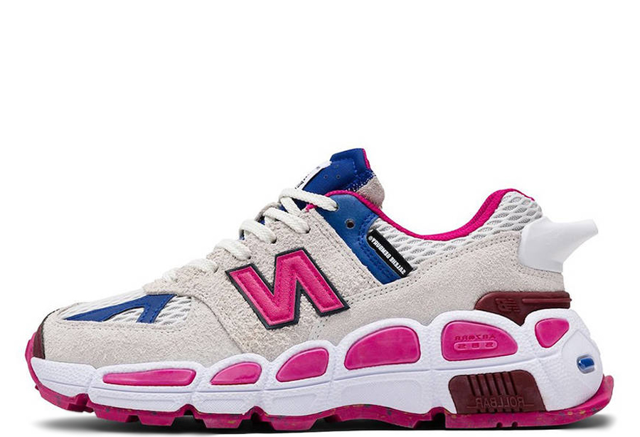 New Balance x Salehe Bembury 574 Yurt Beach (2022) pink/sail/blue sneaker – authenticated on KLEKT