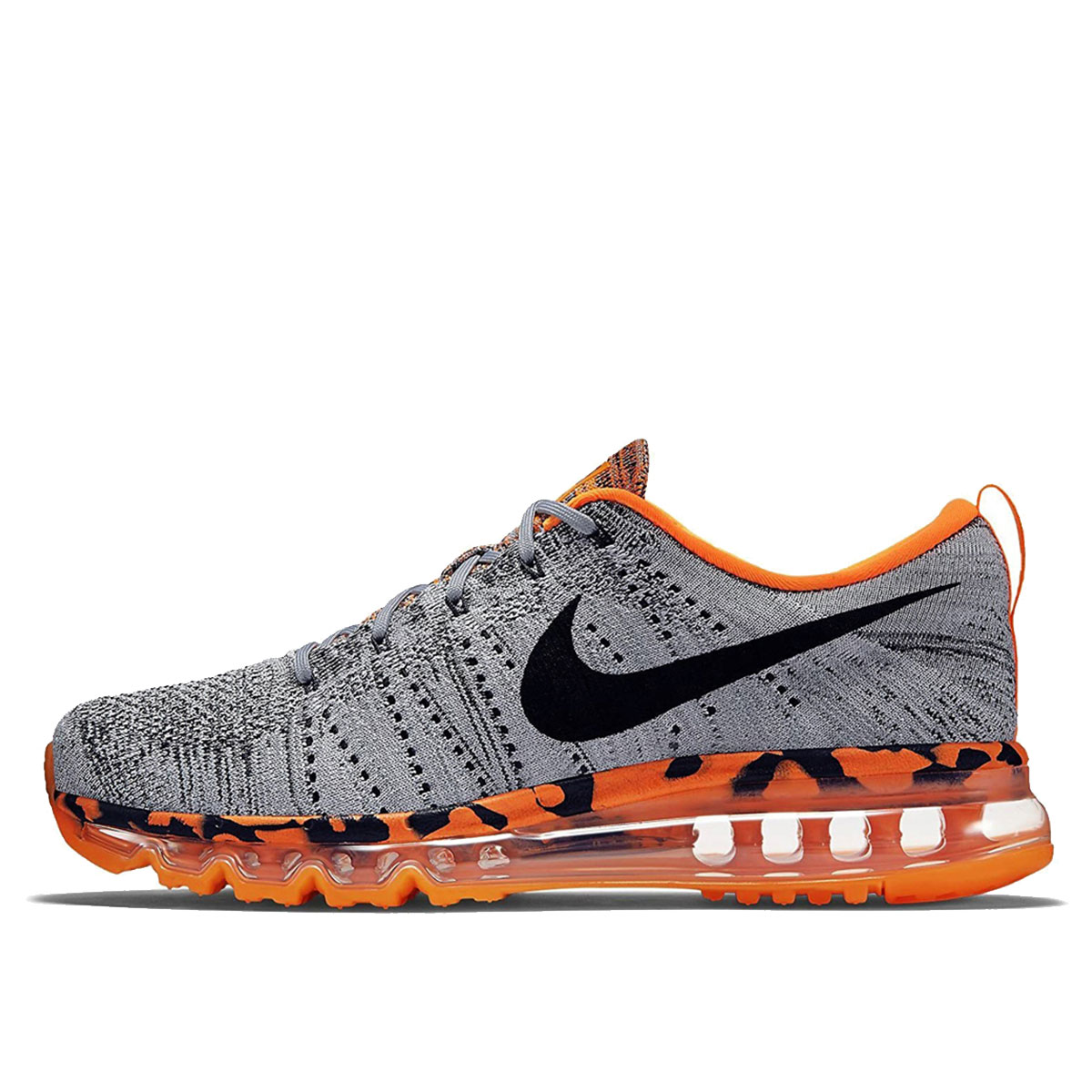 Nike Flyknit Air Max Premium Wolf Grey Total Orange (2015) Wolf Grey/Black-Total Orange-Laser Orange sneaker – authenticated on KLEKT