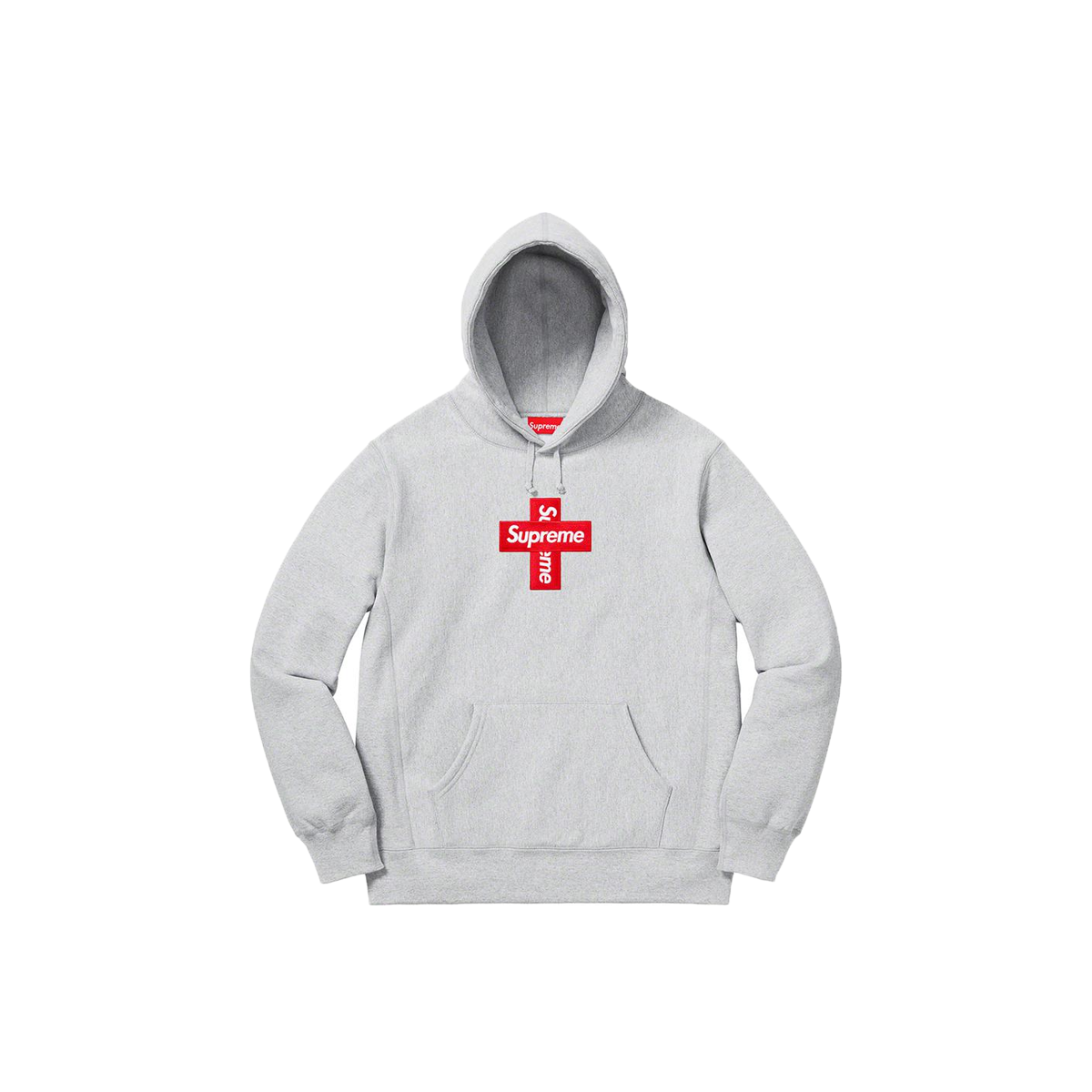 Supreme Cross Box Logo Hooded Sweatshirt Heather Grey (FW20) sneaker – authenticated on KLEKT