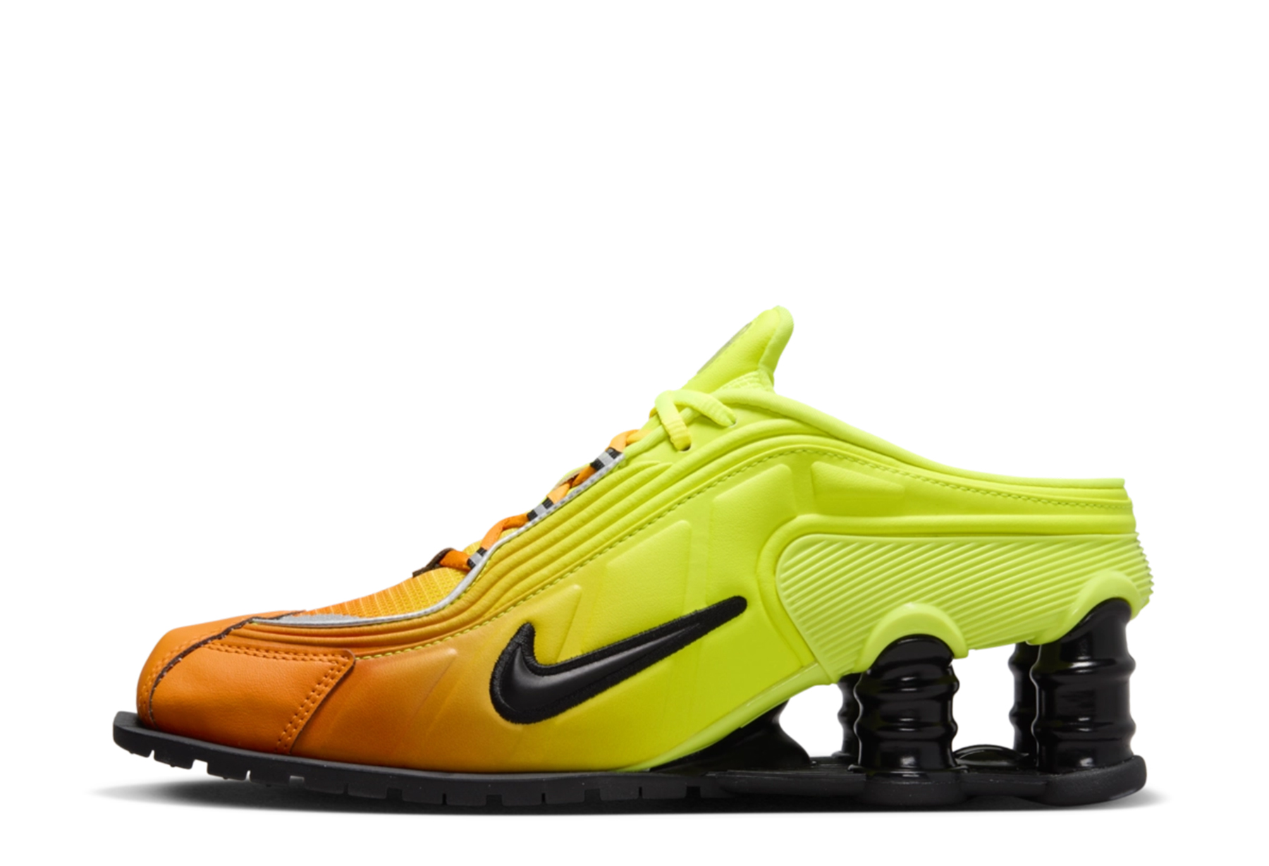 Nike x Martine Rose Shox MR4 WMNS 'Safety Orange' (2023) Safety Orange/Yellow/Black sneaker – authenticated on KLEKT